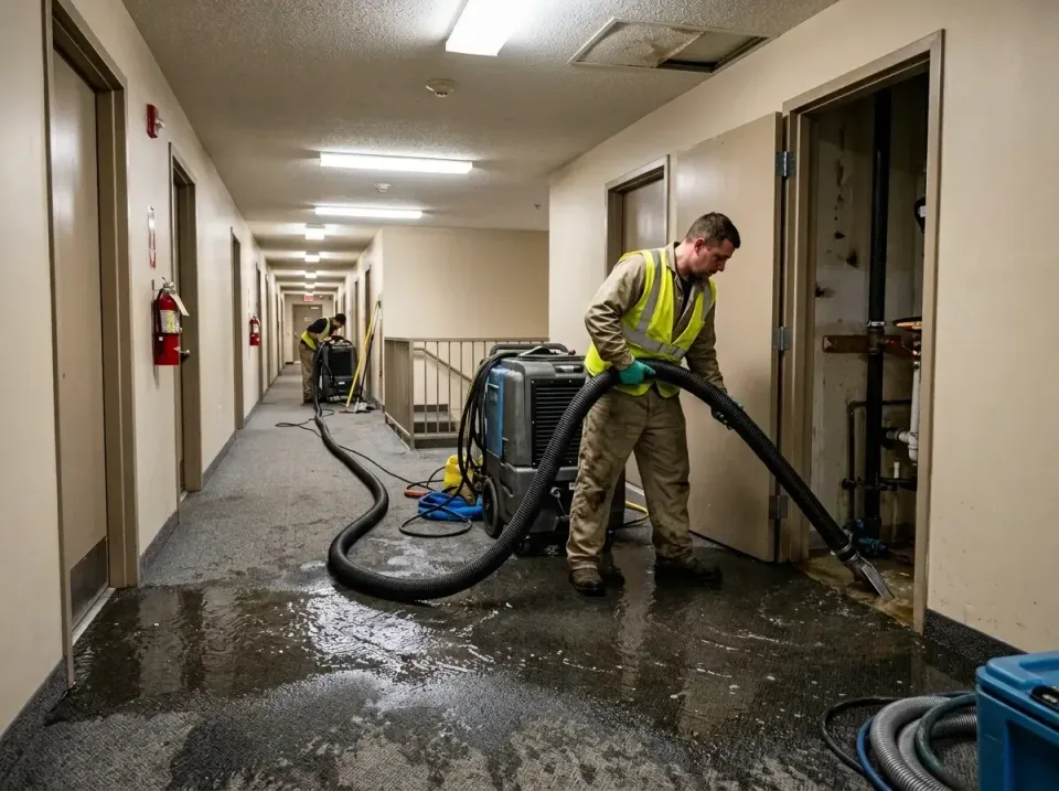 multi-unit-apartment-hallway-f-005 — frequently asked questions, Emergency Burst Pipe Water Extraction & Removal in Traveler…